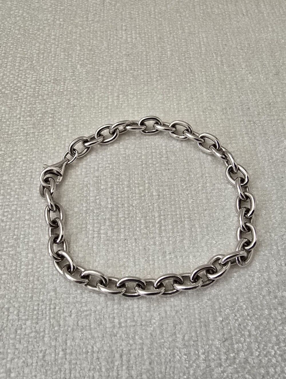 A. JAFFE Chunky Link Chain Bracelet in 925 Sterling Silver 8"